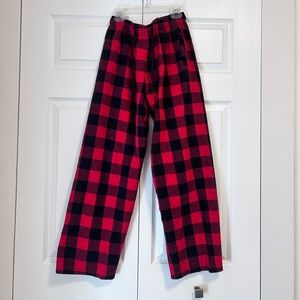 Men’s Plaid Red & Black Pajama Pants